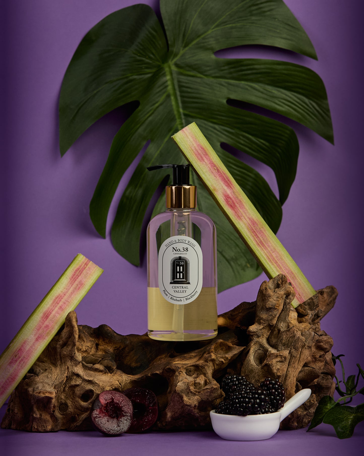 Central Valley Luxury Hand & Body Wash - Plum & Rhubarb
