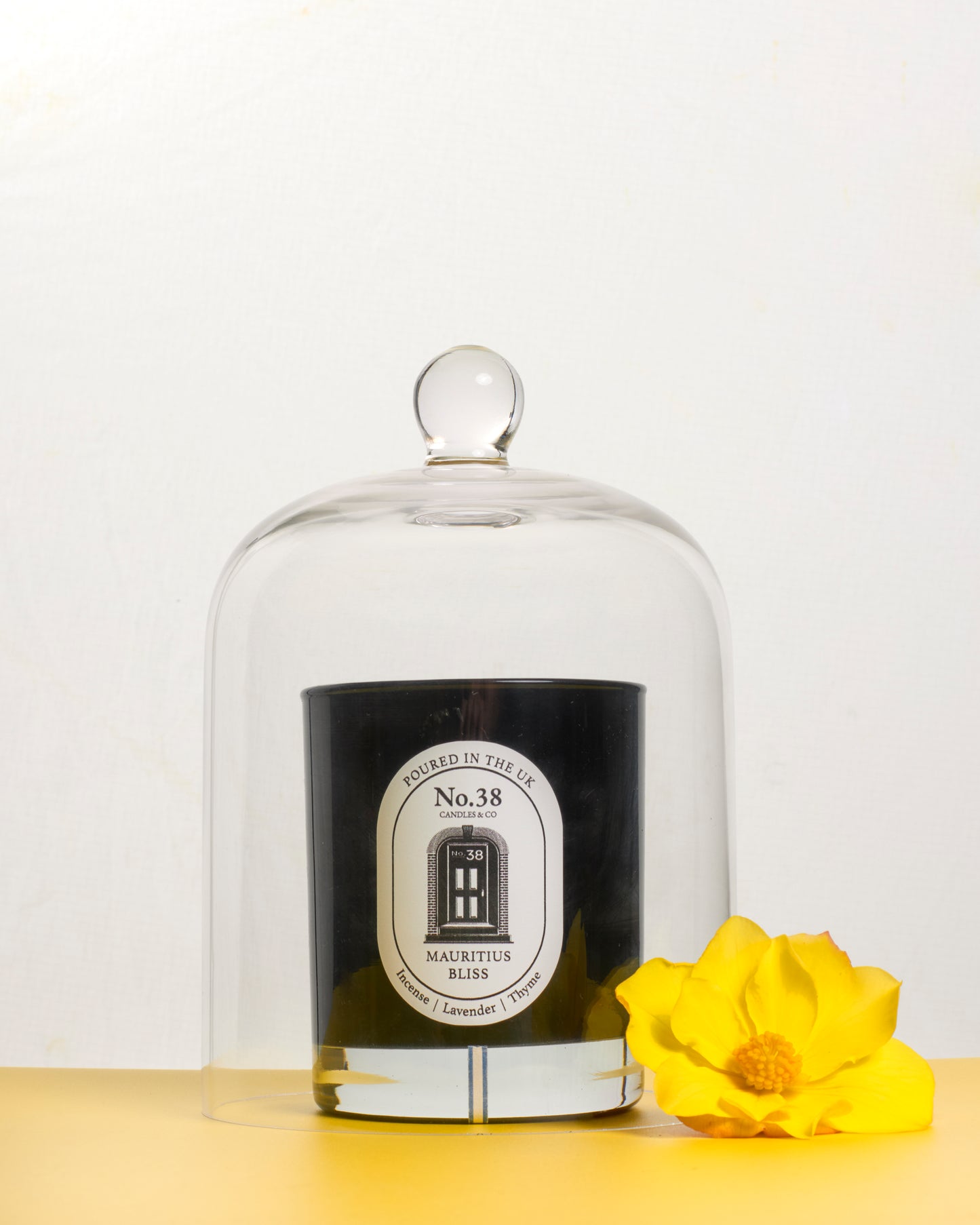 Glass Candle Dome Cover